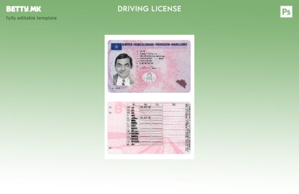 Шаблон за верзија на Белгија DL во модерен стил